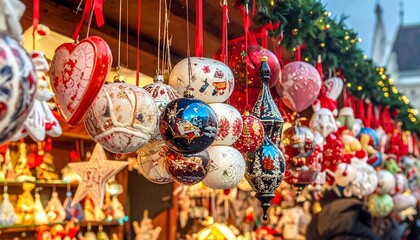 Christmas market ornaments