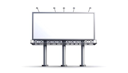 Blank billboard template for outdoor advertising