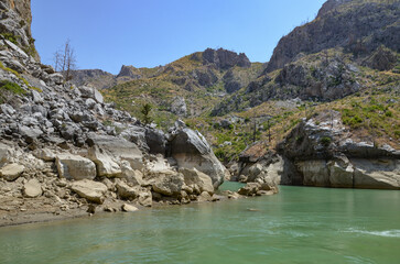 Türkiye, Side, August 22, 2025, tourist attraction green canyon