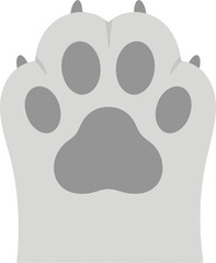 Gray Cat Paw
