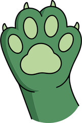 Light Green Cat Paw