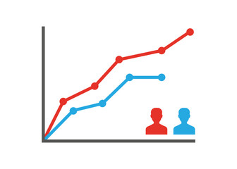 Fototapeta premium Voting Results Icon Vector Illustration