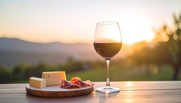 ワインやチーズなど Wine and cheese and