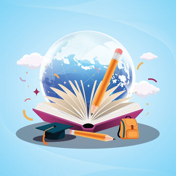 Education is the Key to the World&mdash;Creative Learning Poster Design