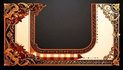 Ornate vintage-style frame