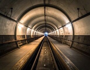 Underground tunnel perspective