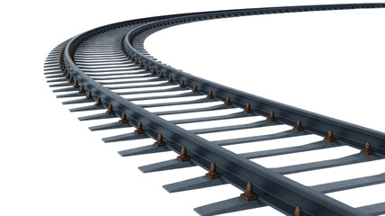 railroad tracks and railway