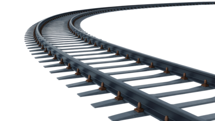 railroad tracks and railway