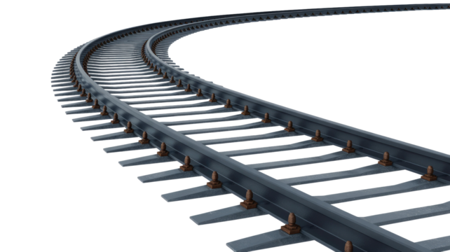 railroad tracks and railway