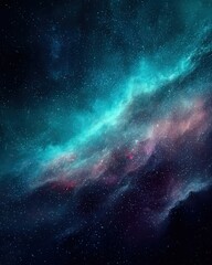 Obraz premium Abstract Colorful Nebula in Space