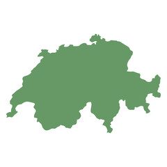 map of switzerland green