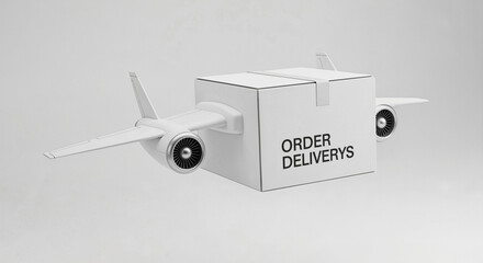 Order box has jet wings