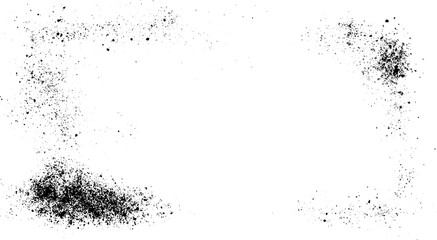 Grunge Ink Brush Stroke Border Texture Background