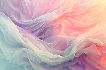 Obraz premium Pastel tulle fabric with shimmering threads creates a dreamy and ethereal backdrop for creative projects and designs