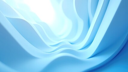 Fototapeta premium Soft Blue Flowing Waves in Abstract Design for Digital Backgrounds