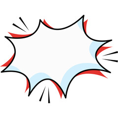 Fototapeta premium Comic Explotion Shape