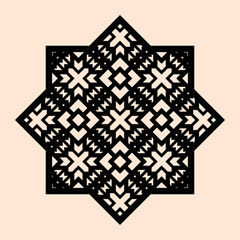 Islamic geometric pattern vector arabic ornament traditional arabesque decoration mosque design