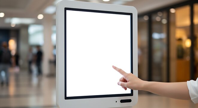 man holding tablet computer green screen  - Powered by Adobe