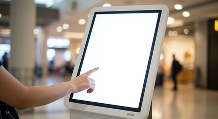 woman holding tablet computer green screen 