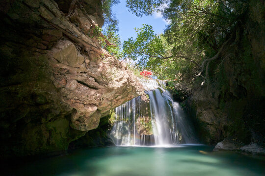 Waterfall in Akchour, Morocco