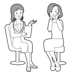 診察結果を説明する医師