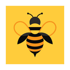 Yellow black bee