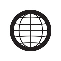 Globe Icon vector illustration, Go to web symbol icon, www symbol, Web icon, website, homepage icon set, earth clip art, globe symbol isolated white background