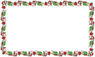 Frame template for christmas season celebration, christmas wreath concept