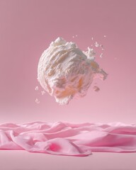 Creative Marketing Concept – Melting Ice Cream Splash