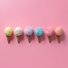 Minimal Pink Backdrop with Melting Ice Cream Aesthetic
