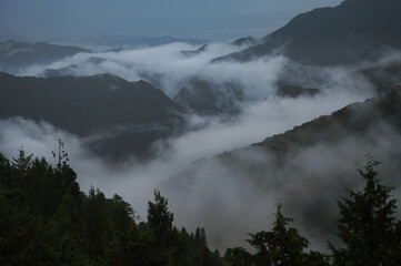 霧深き峯にて
Amidst the Misty Peaks
