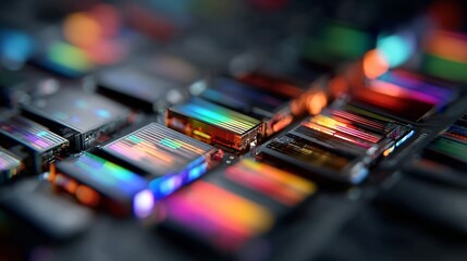 Future-focused magnetic storage arrays storing exabyte-scale data in nano-coatings with AI-enhanced compression algorithms and quantum-assisted data verification protocols.