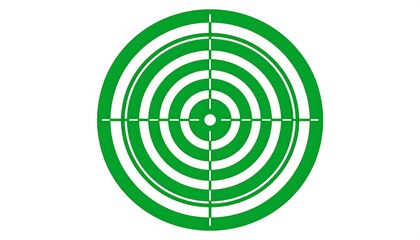 Green target graphic