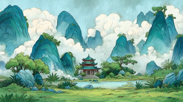 buddhist temple in nepal