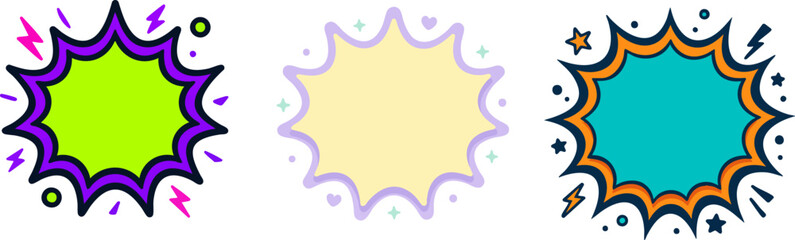 Obraz premium Comic Speech Bubbles Set.
