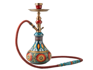 Colorful hookah,isolated on white background