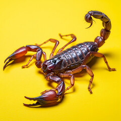 scorpion isolated on white background