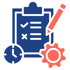 Obraz premium Project Management glyph color icon