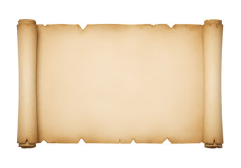 Free Transparent PNG Rustic  Ancient Parchment Scroll: Blank Template