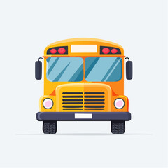 school bus isolated on white