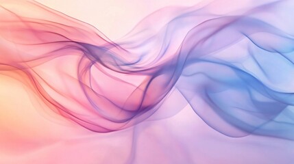 A soft, pastel abstract background with gentle gradient flows in shades of pink, lavender, and baby blue, creating a peaceful and serene atmosphere