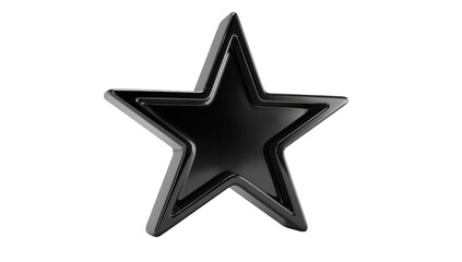 Obraz premium Black 3D star
