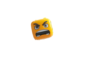 Angry square emoticon