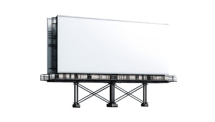 Obraz premium Blank billboard on a stand. Digital render