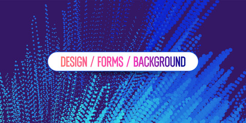 Futuristic Abstract Background with Dots. Motion Vector Illustration.