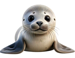 Cute Baby Seal Illustration