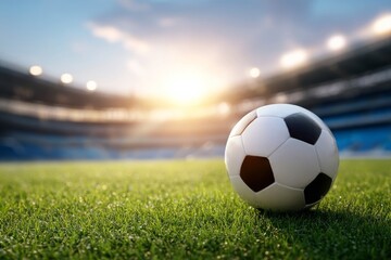 soccer ball on the field