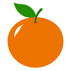 clementine fruit silhouette