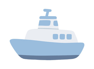 ship isolated on white