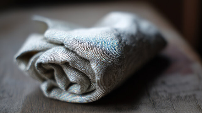 reassurance. Folded emergency blanket with silver lining, conveying reassurance for Japan's Disaster Prevention Day. public awareness campaigns.